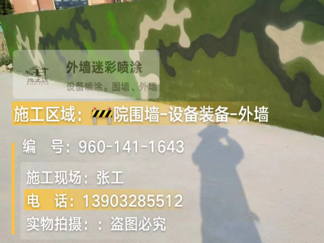 丽江 迷彩漆喷涂价格（按平方米计费）
